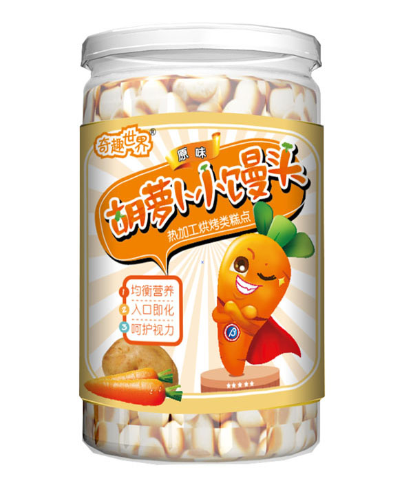 奇趣世界原味胡萝卜小馒头