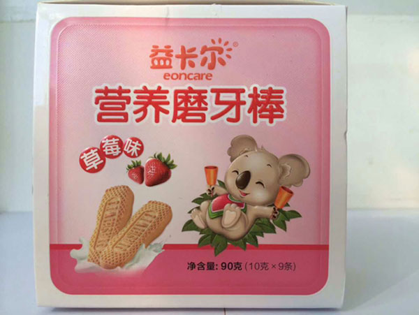 益卡尔营养磨牙棒草莓味