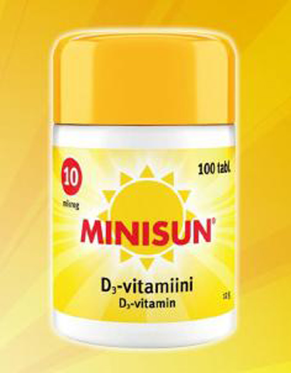 Minisun维生素D3咀嚼片10mg