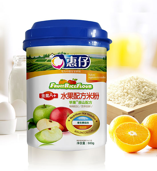 惠仔苹果淮山水果配方米粉听装