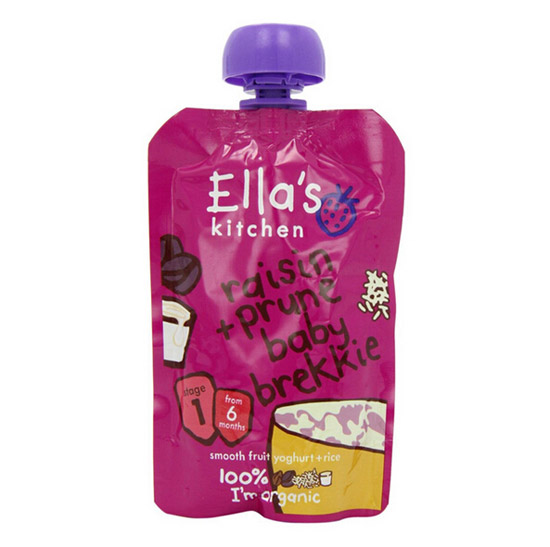 Ella s-Kitchen葡萄干西梅婴儿早餐泥