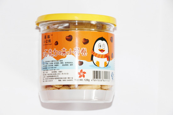 南极小企鹅巧克力味小蛋卷