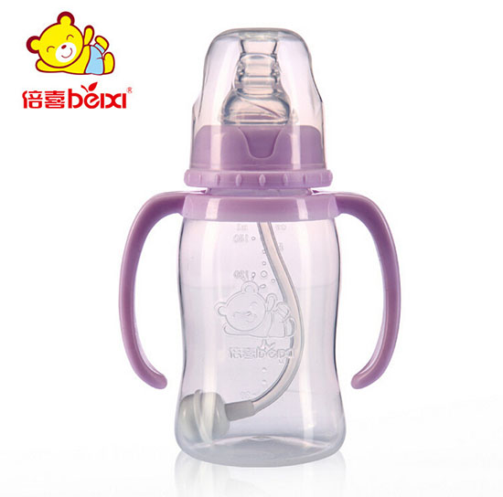 倍喜标口直身PP奶瓶150ML（紫色）