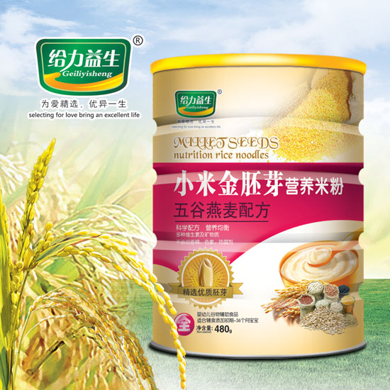给力益生小米金胚芽米粉（五谷燕麦铁桶）
