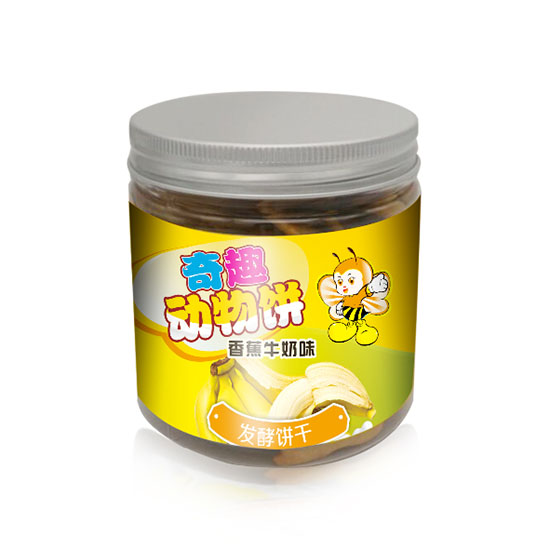 婴氏奇趣动物饼干香蕉牛奶味