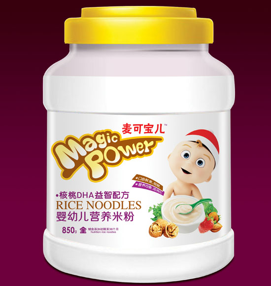 麦可宝儿核桃DHA益智婴幼儿营养米粉