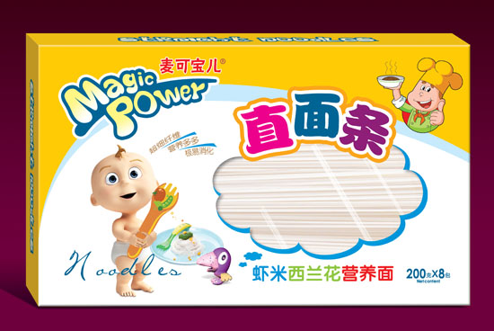 麦可宝儿虾米西兰花营养面