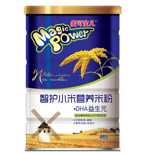 麦可宝儿DHA益生元智护小米营养米粉
