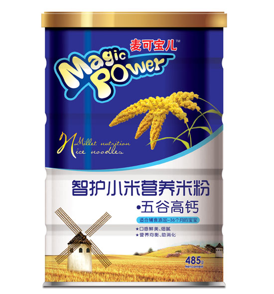 麦可宝儿五谷高钙智护小米营养米粉