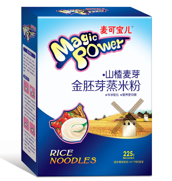 麦可宝儿山楂麦芽金胚芽蒸米粉盒装
