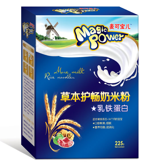 麦可宝儿乳铁蛋白草本护畅奶米粉盒装