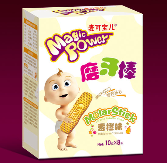 麦可宝儿香橙味磨牙棒