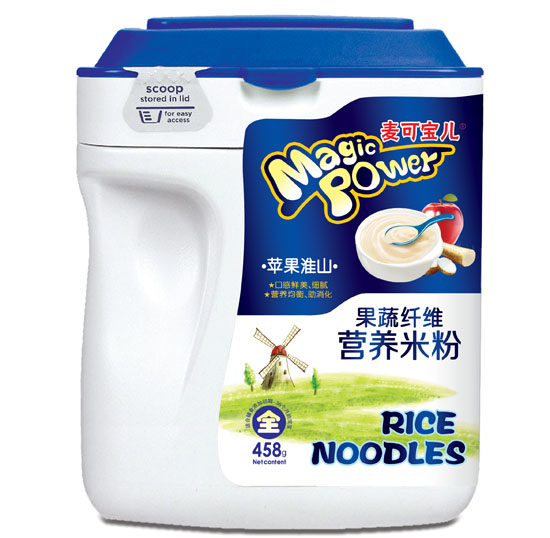 麦可宝儿苹果淮山果蔬纤维营养米粉