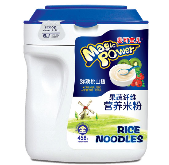 麦可宝儿猕猴桃山楂果蔬纤维营养米粉