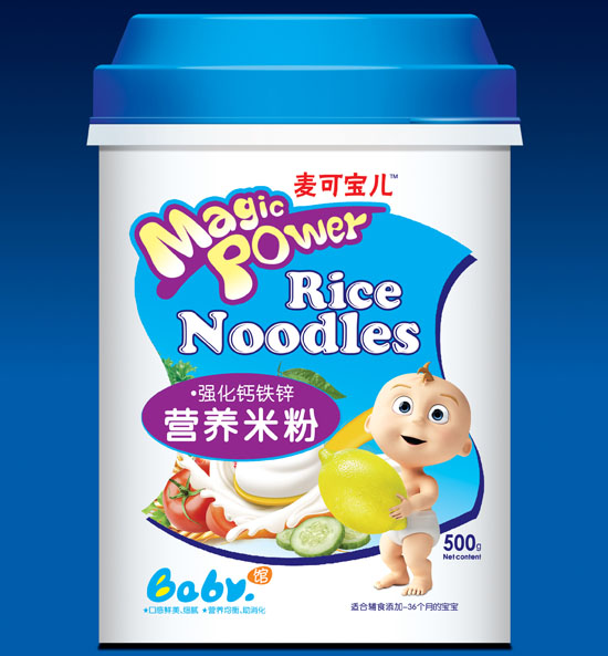 麦可宝儿强化钙铁锌营养配方米粉