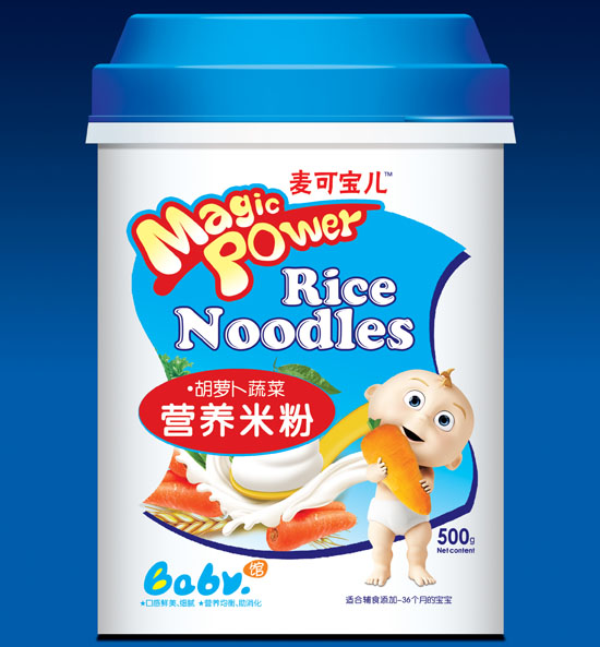 麦可宝儿胡萝卜蔬菜营养配方米粉