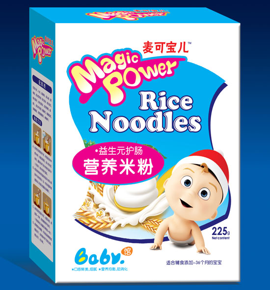 麦可宝儿益生元护肠营养配方米粉盒装