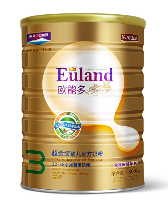 欧能多超金装婴儿配方奶粉3段
