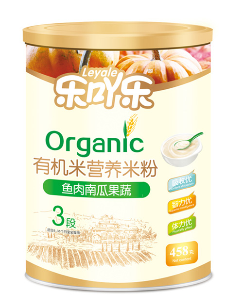 乐吖乐鱼肉南瓜果蔬3段458g铁听装