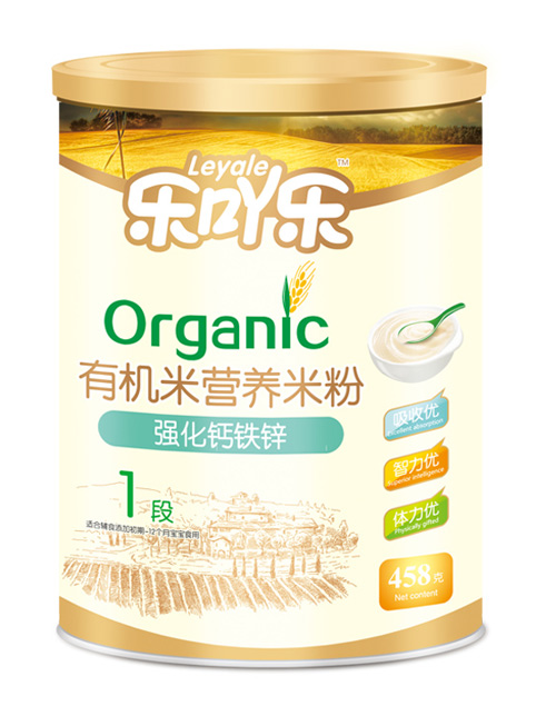 乐吖乐强化钙铁锌1段458g铁听装