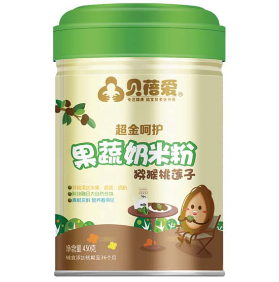 贝蓓爱果蔬奶米粉（猕猴桃莲子）