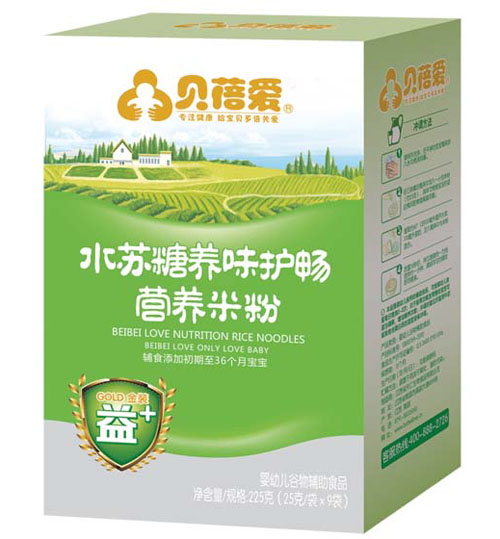 贝蓓爱水苏糖养味护畅米粉盒装