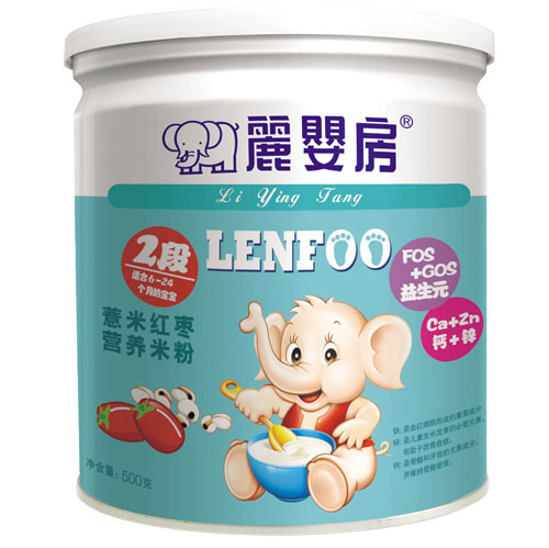 丽婴房薏米红枣营养米粉2段