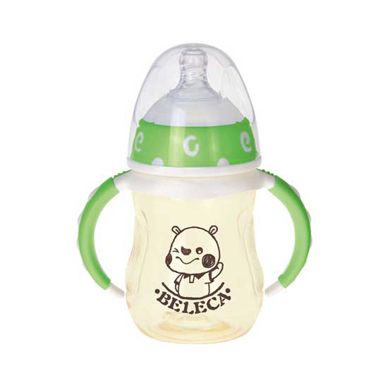 贝乐嘉PPSU奶瓶120ML（绿色）手柄