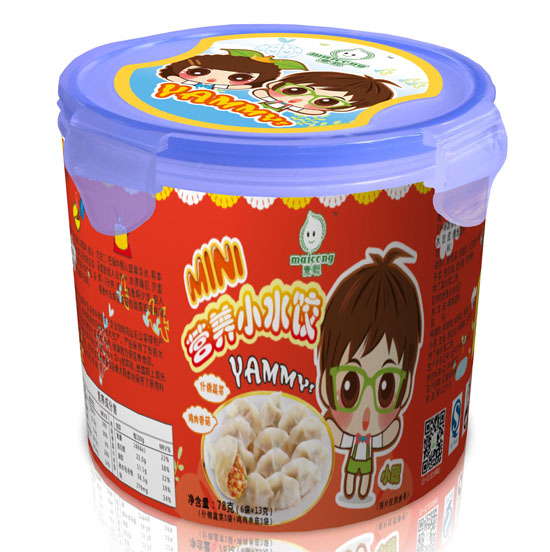 麦聪什锦蔬菜+鸡肉香菇营养小水饺