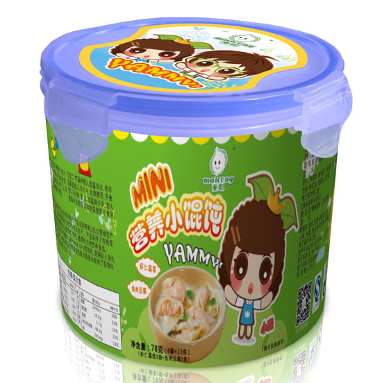 麦聪虾仁蔬菜+鱼肉豆腐营养小馄饨