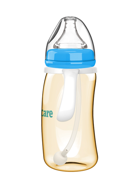  伊斯卡尔260mlPPSU企鹅自动哺乳瓶（蓝）