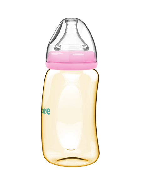  伊斯卡尔260mlPPSU企鹅哺乳瓶（红）