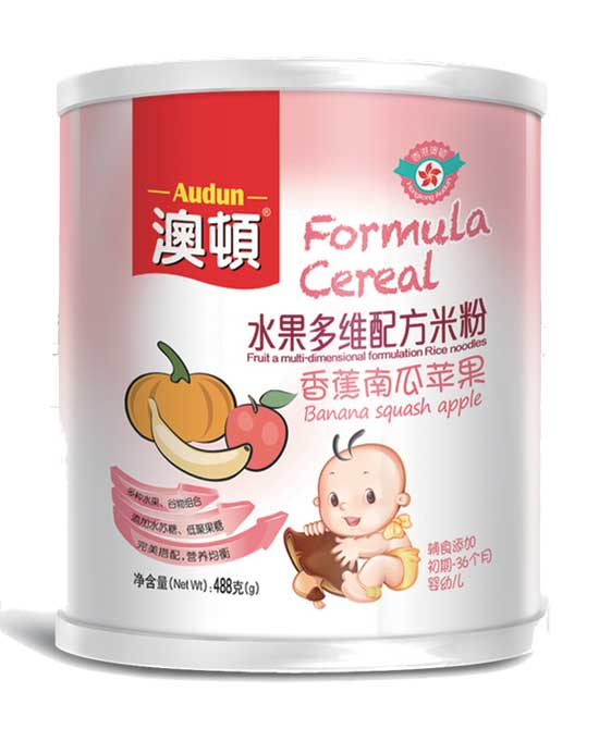  澳顿香蕉南瓜苹果水果米粉