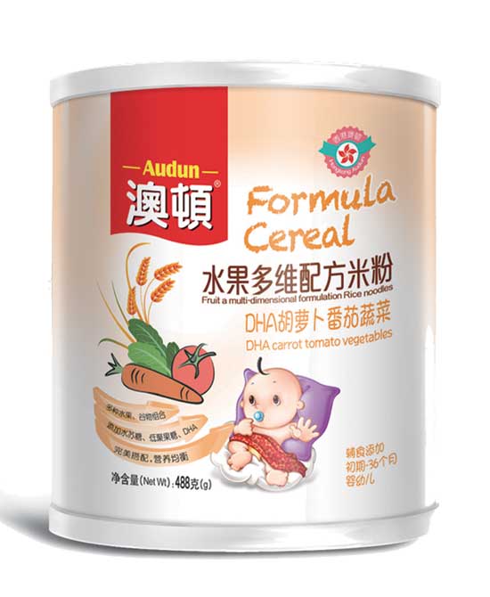  澳顿DHA胡萝卜番茄蔬菜水果米粉