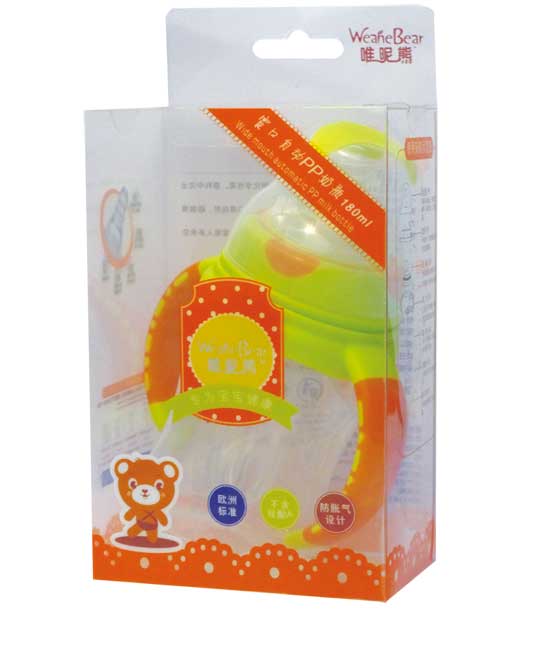 唯昵熊宽口自动奶瓶180ml