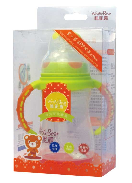 唯昵熊宽口感温奶瓶270ml