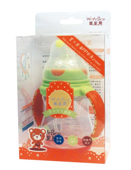 唯昵熊宽口感温210ml奶瓶