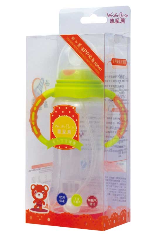 唯昵熊标口感温奶瓶300ml