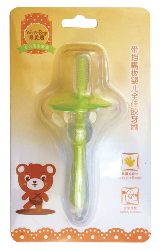 唯昵熊婴儿全硅胶牙刷