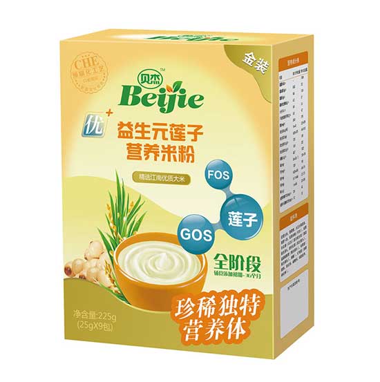  贝杰益生元莲子营养米粉