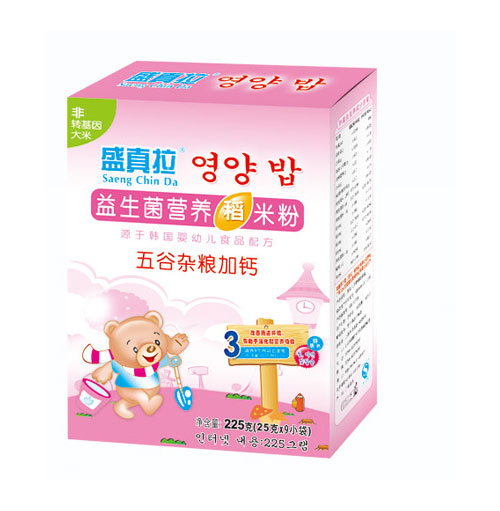 盛真拉益生菌五谷杂粮加钙营养米粉（盒）