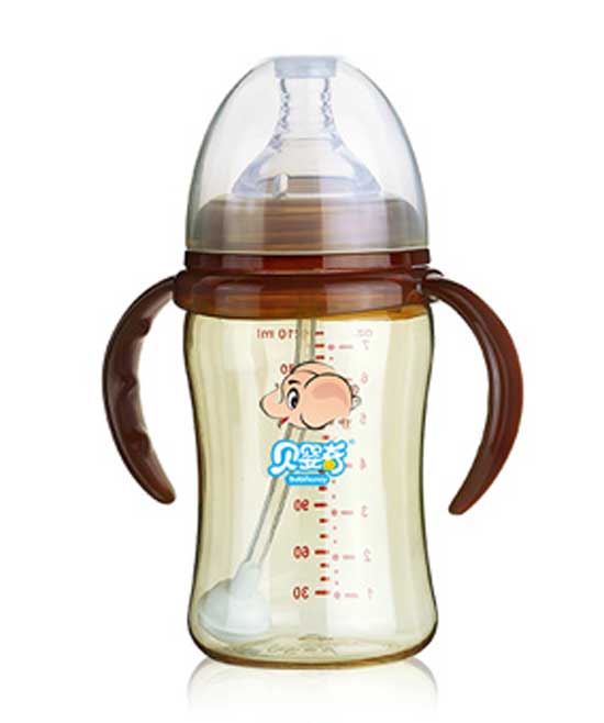  贝婴奇PPSU双柄自动奶瓶210ml