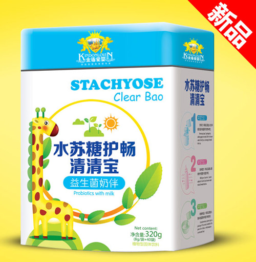 复件金盾爱婴水苏糖清清宝益生菌奶伴（听）