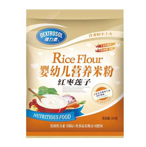 得力素红枣莲子婴幼儿营养米粉