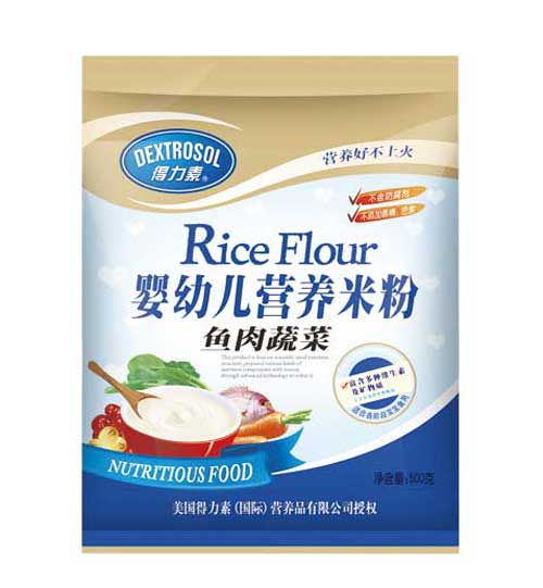 得力素鱼肉蔬菜婴幼儿营养米粉