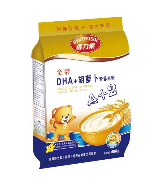  得力素DHA+胡萝卜营养米粉（金装）