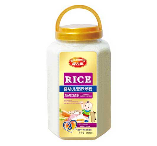 得力素鸡鱼肉大骨加钙婴幼儿营养米粉