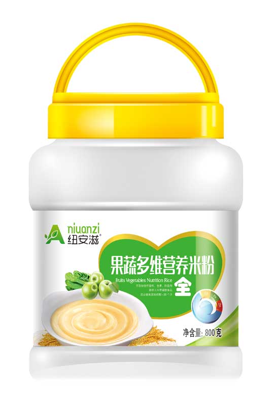  纽安滋果蔬多维营养米粉全段桶装