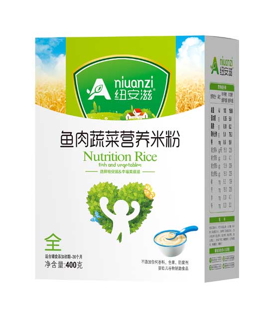  纽安滋鱼肉蔬菜营养米粉全段