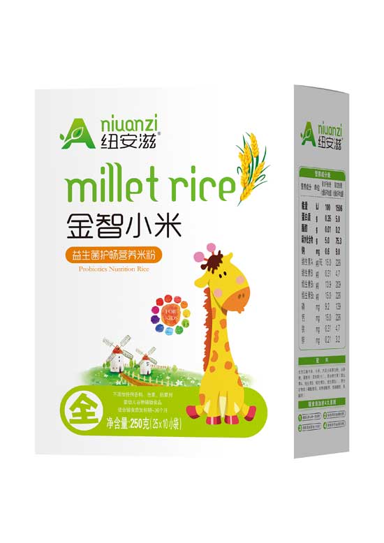  纽安滋益生菌护畅金智小米营养米粉（盒）